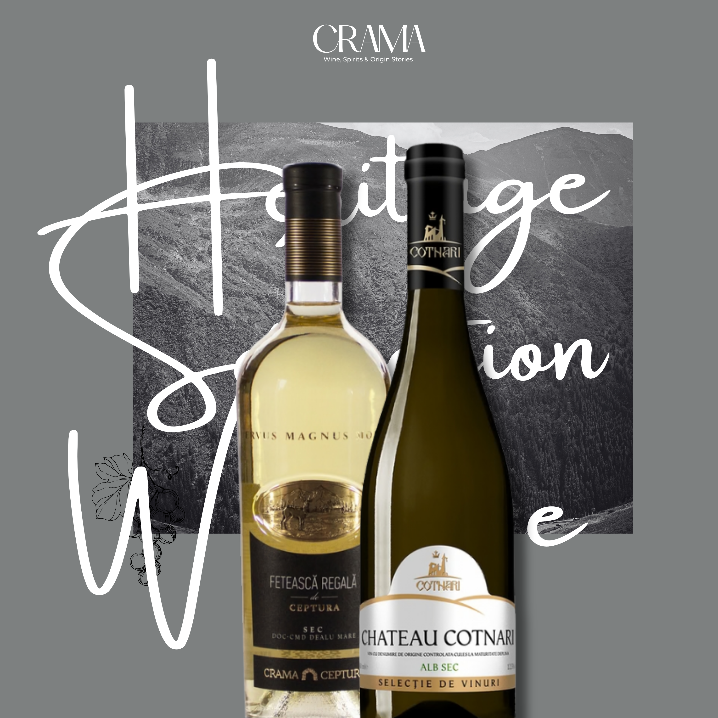 CRAMA Carpathian Heritage White – Inhalt: zwei rumänische Weißweine