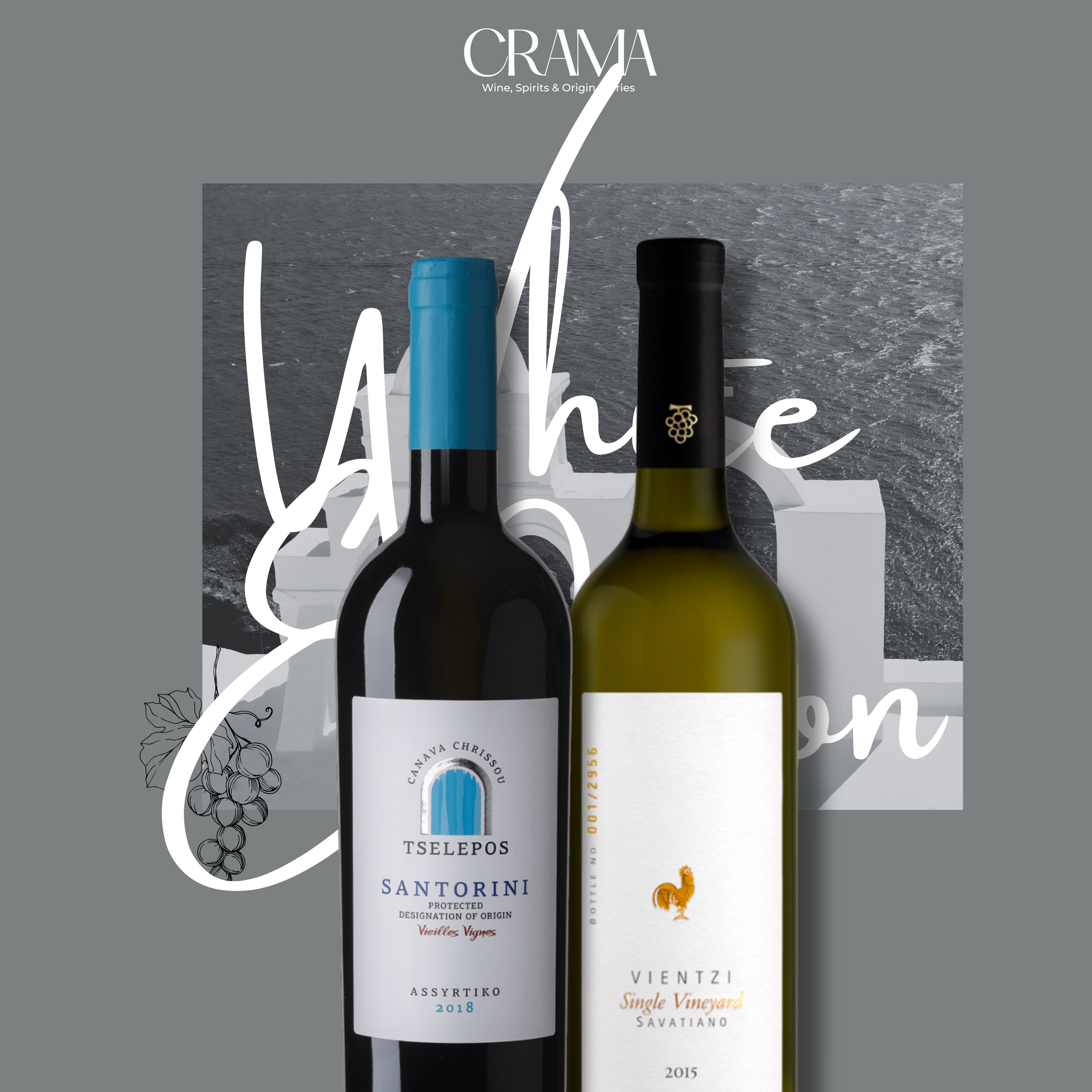 CRAMA Origins Aegean Edition – Inhalt: griechischer Premium-Weißwein