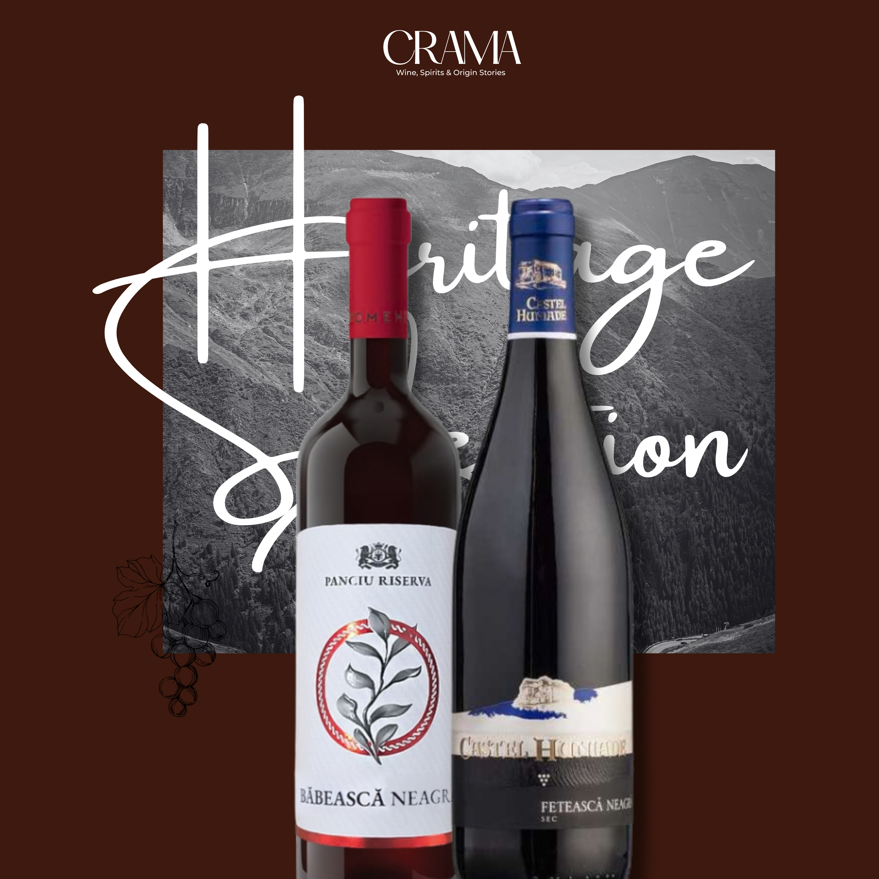 CRAMA Carpathian Heritage Red – Inhalt: zwei rumänische Rotweine